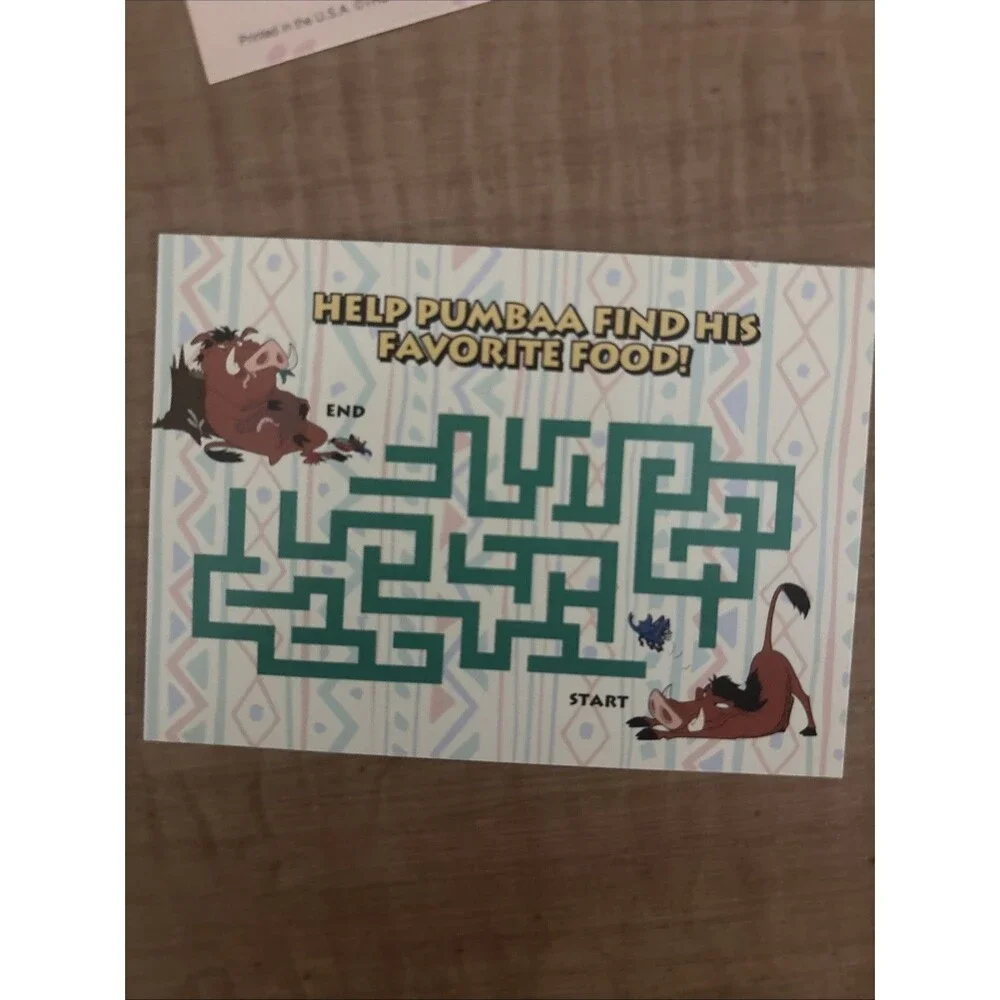Lion King Trading Cards Skybox Series 1 Inserts: Coloring, Activity, Foil
